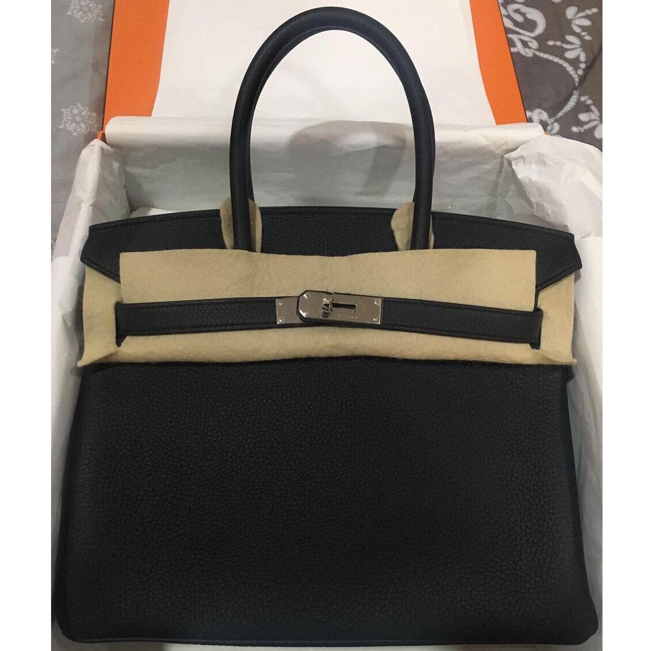 Hermes Birkin 25 Touch Gold Togo/Alligator Mat Matte Palladium Hardware #D  - Vendome Monte Carlo