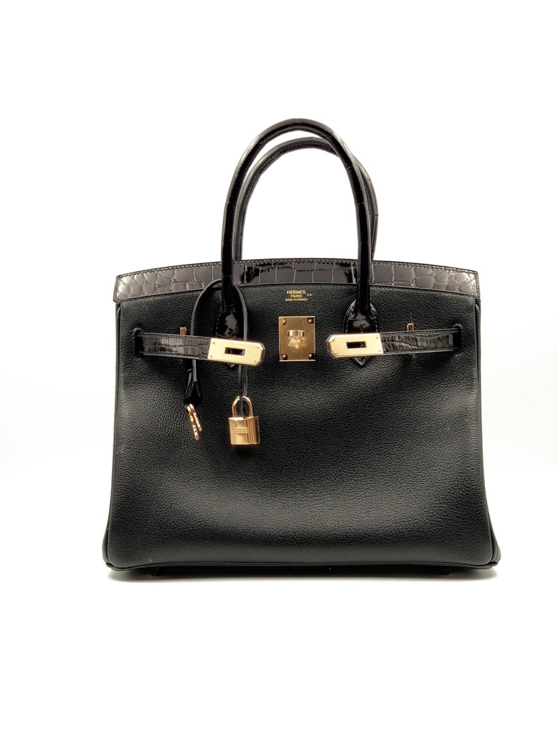 Hermès, Black Togo Birkin with Silver Hardware