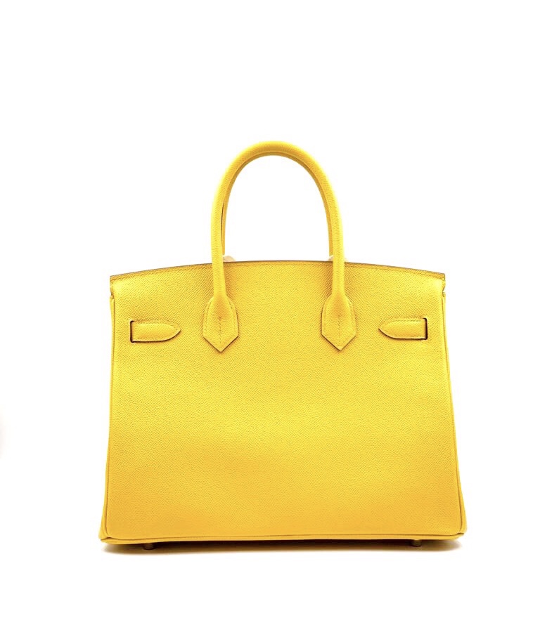 Hermes Birkin 30 Jaune Ambre Epsom Palladium Hardware #C - Vendome Monte  Carlo