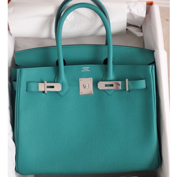 Hermes Birkin 30 Vert Verone Togo Palladium Hardware #D - Vendome Monte ...