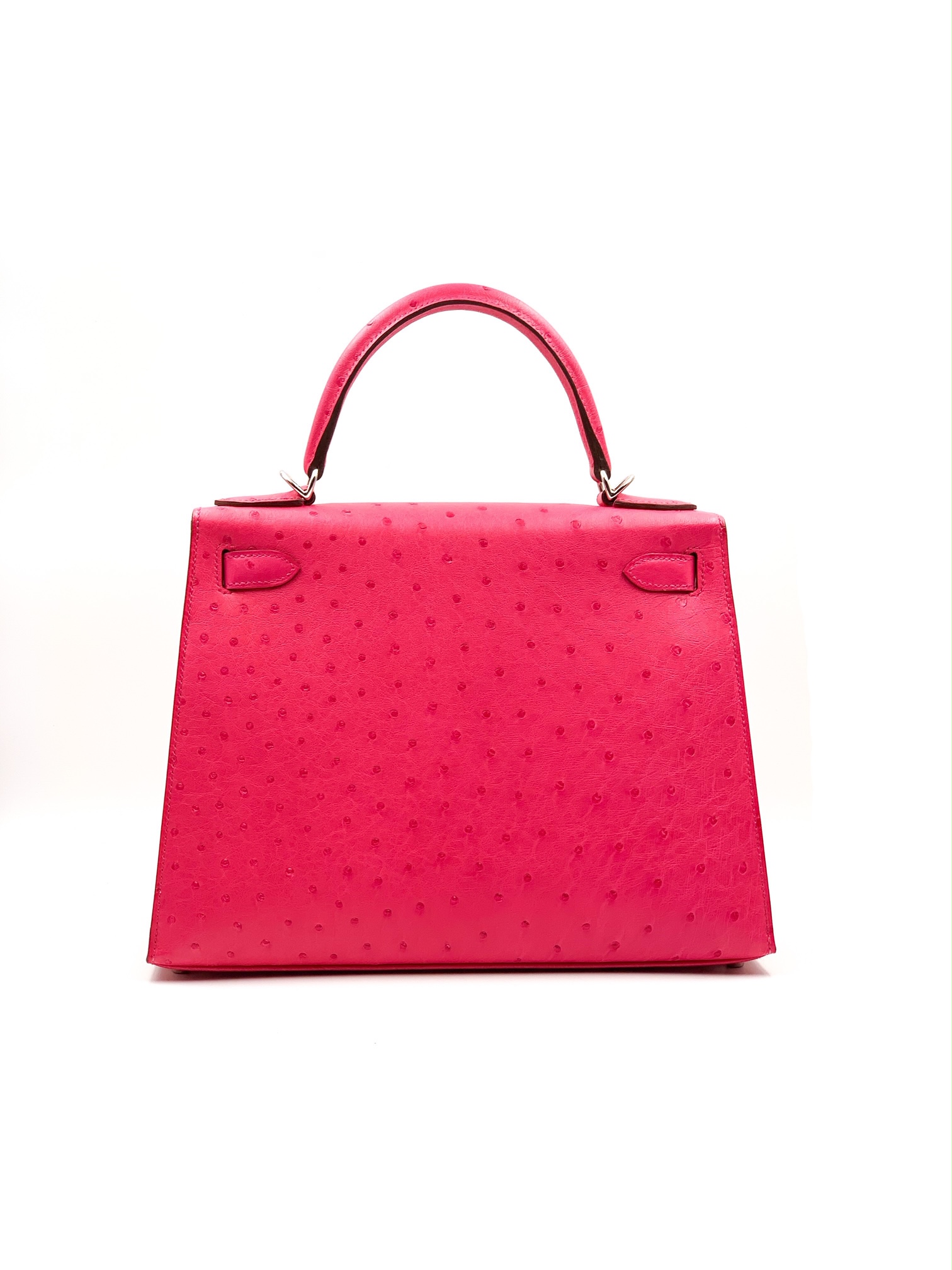 Hermès Kelly 28 Ostrich Fuchsia