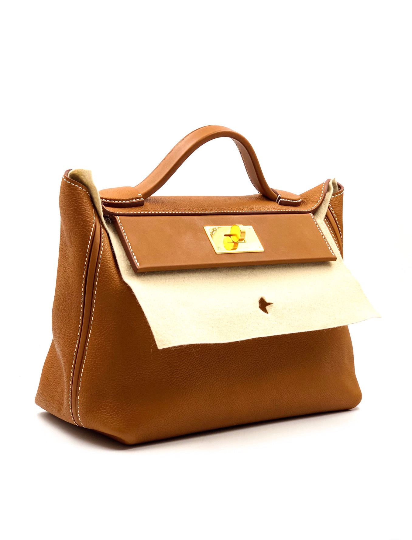 Hermes 24/24 29 Fauve Barenia Faubourg/Barenia Gold Hardware - Vendome  Monte Carlo