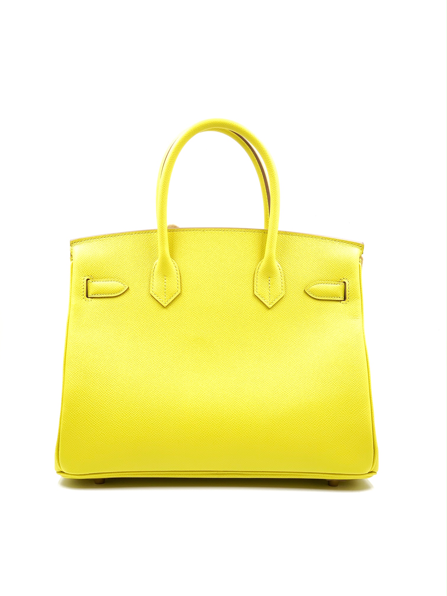 Hermes Birkin 30 Lime Yellow Epsom Leather Gold Hardware Bag Handbag – Lux  Addicts