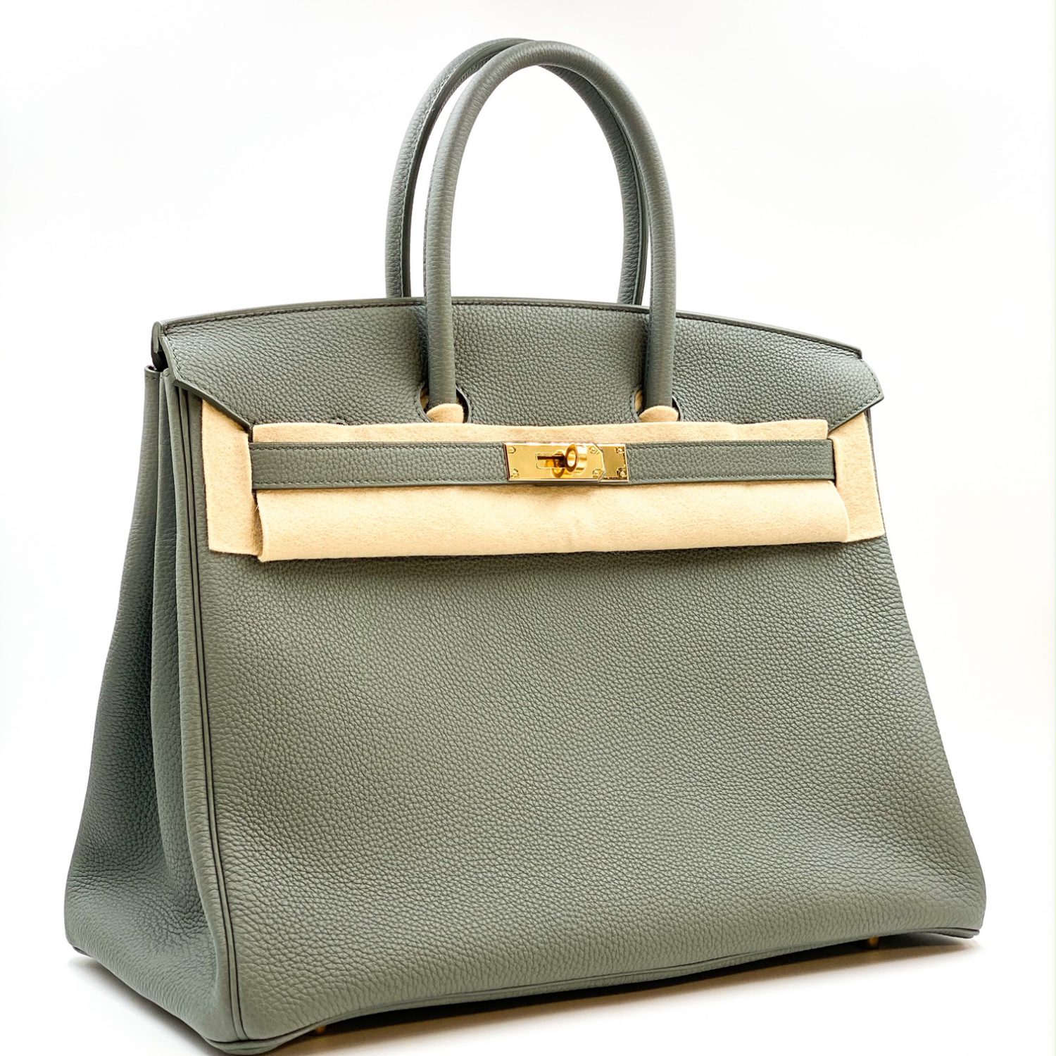 HERMES Togo BIRKIN 35 Vert Amande 1293187