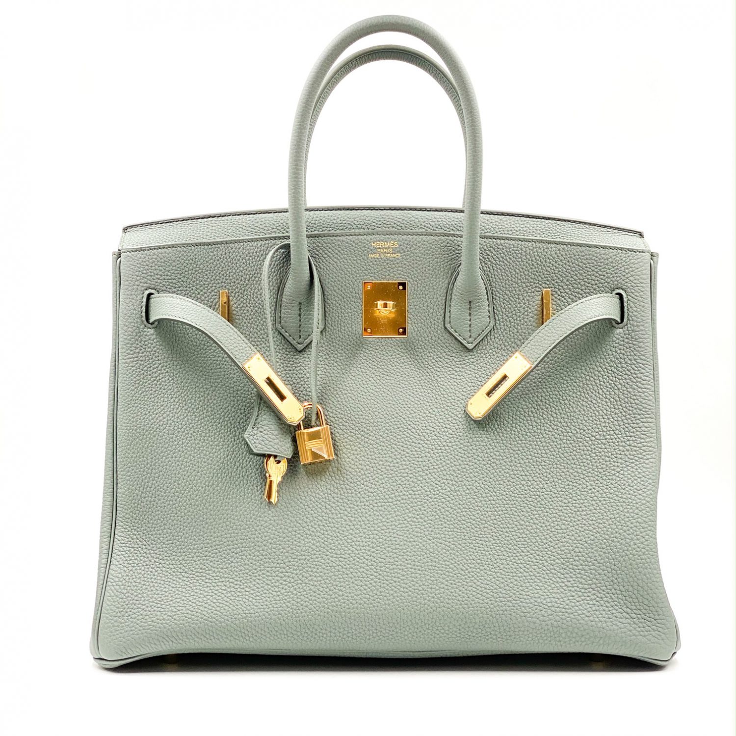 Hermes Birkin 35 Vert Amande Togo Gold Hardware #D - Vendome Monte