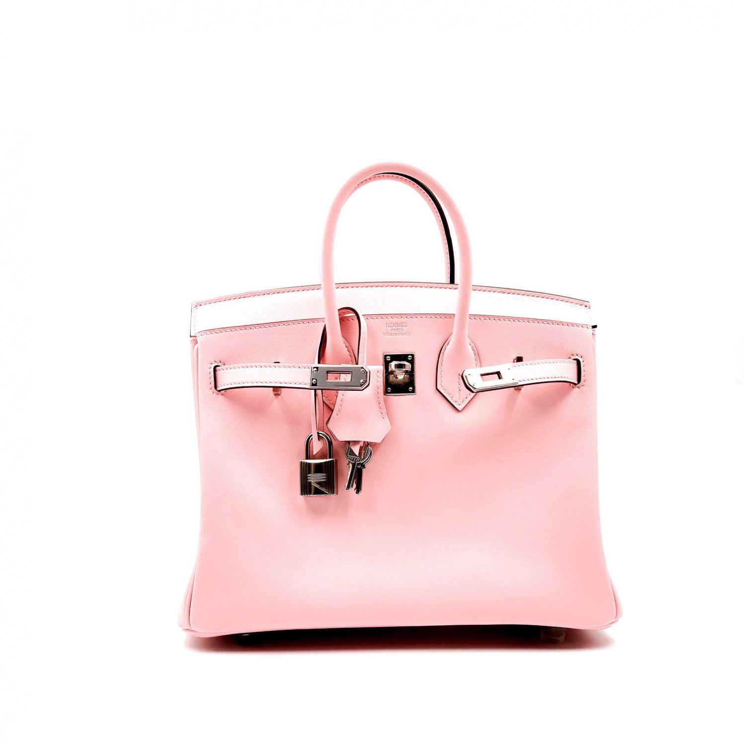 Hermes Birkin 25 Rose Sakura Swift Palladium Hardware