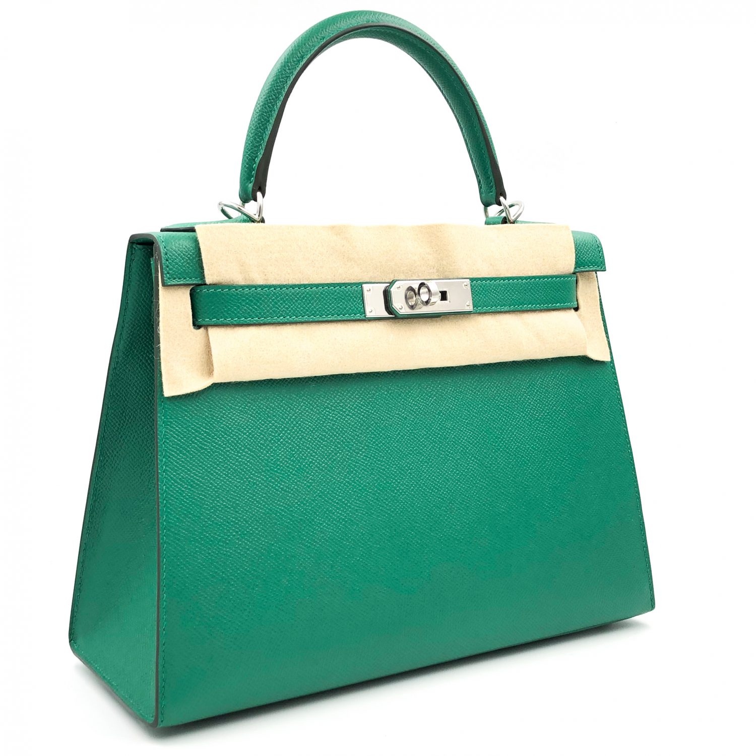 Hermes Mini Kelly Pochette Vert Vertigo Epsom Gold Hardware