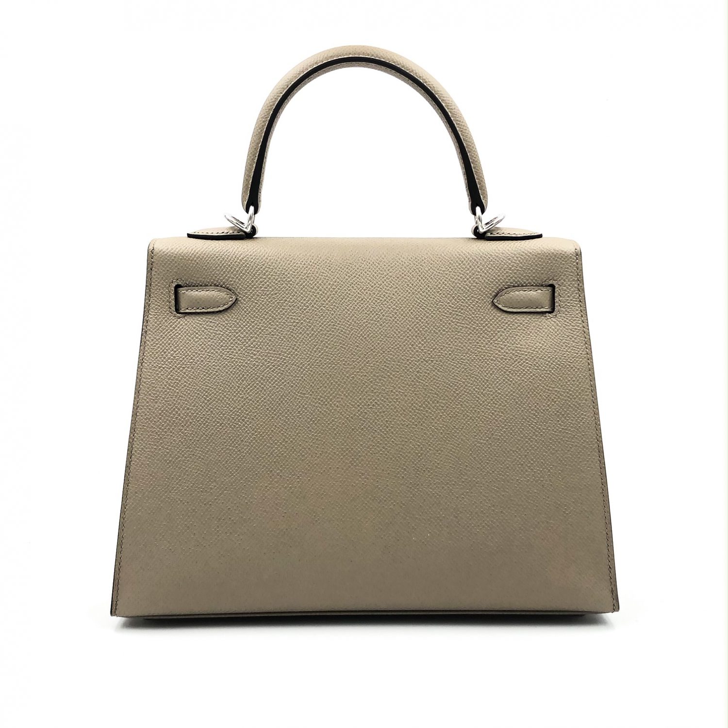 Hermes Kelly 25 Sellier Gris Asphalte Epsom Palladium Hardware