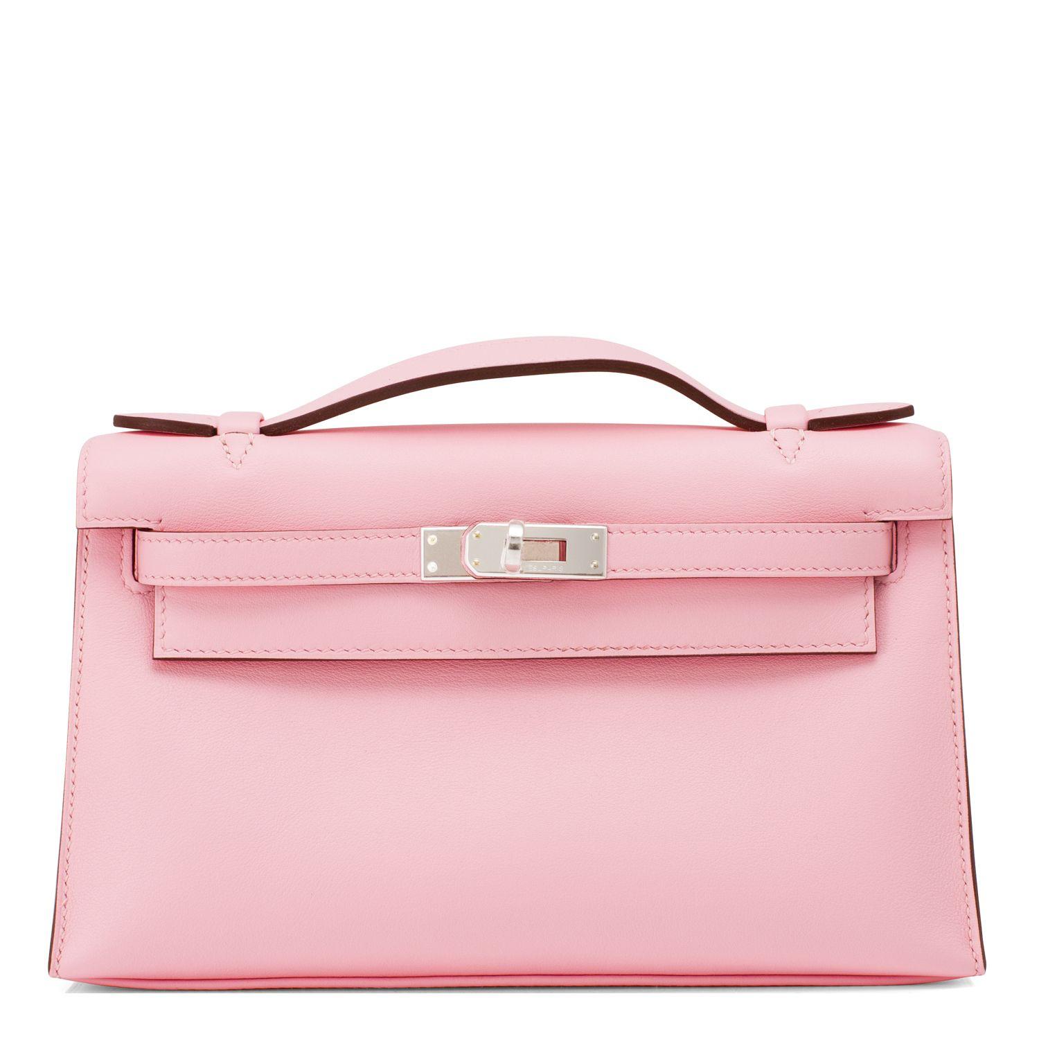 Hermes Kelly Danse Rose Sakura Swift Palladium Hardware