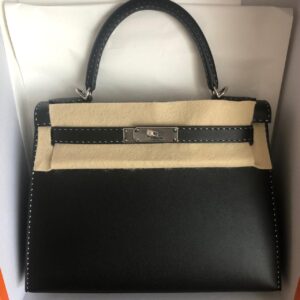 Hermès Kelly 28 Noir (Black) Sellier Epsom Gold Hardware GHW — The French  Hunter