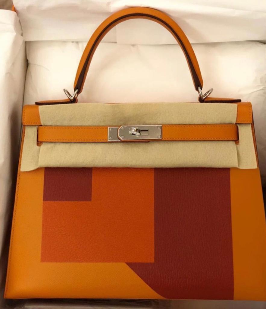 Hermes Kelly 28 Sellier Lettre E Epsom 