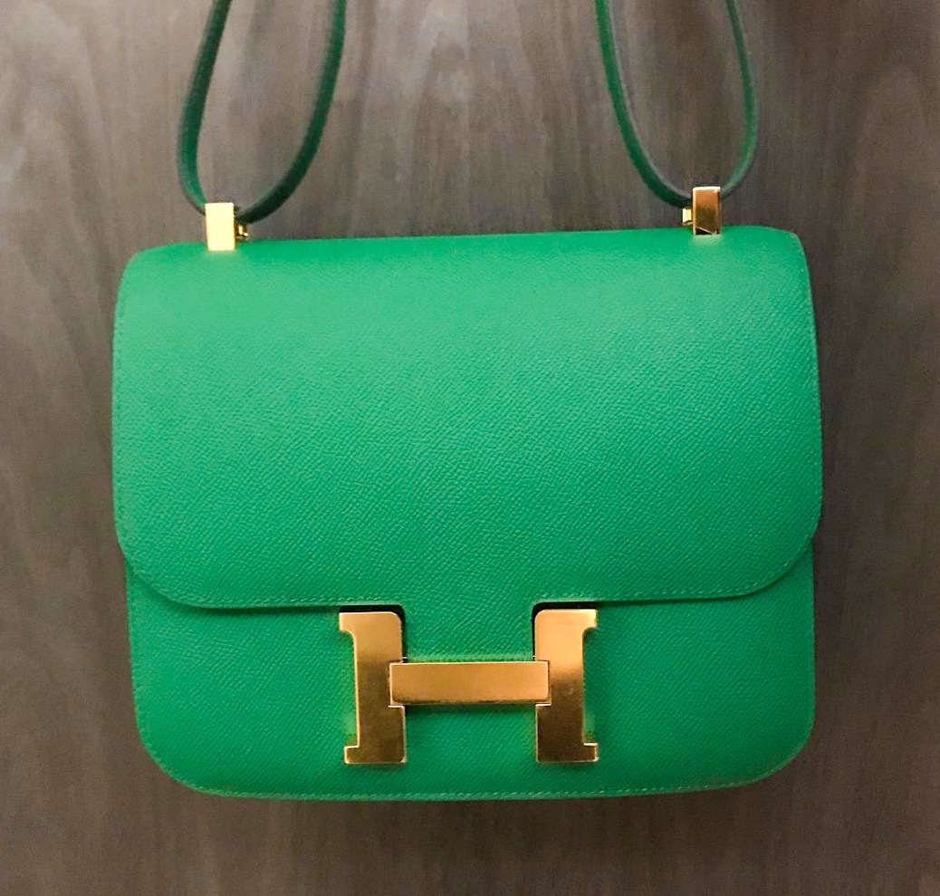 Hermes Constance 24 Cactus Epsom Gold Hardware - Vendome Monte Carlo