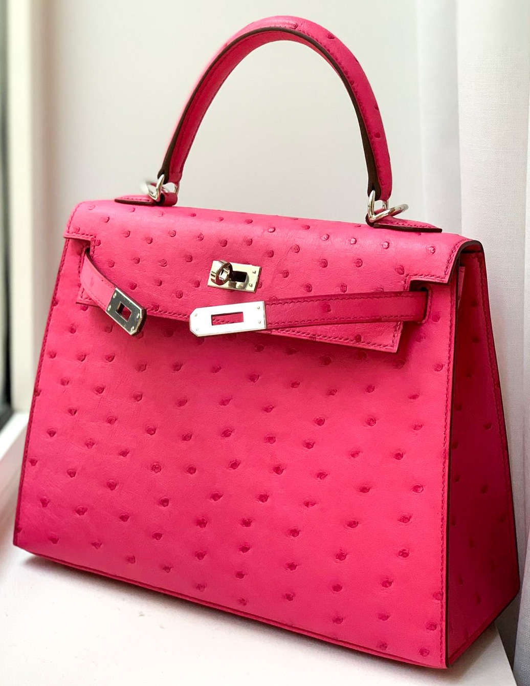 hermes kelly 25 ostrich