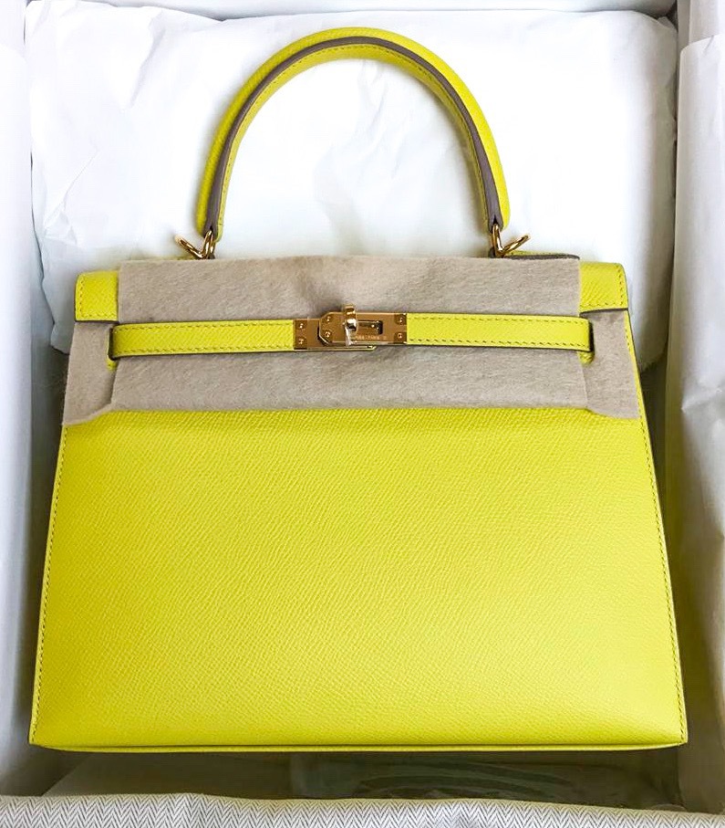 hermes kelly lime