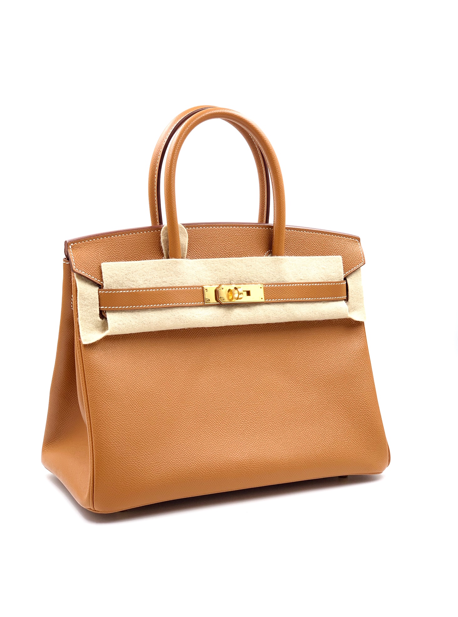 Hermes Birkin 30 Togo 37 Gold With GHW Stamp A