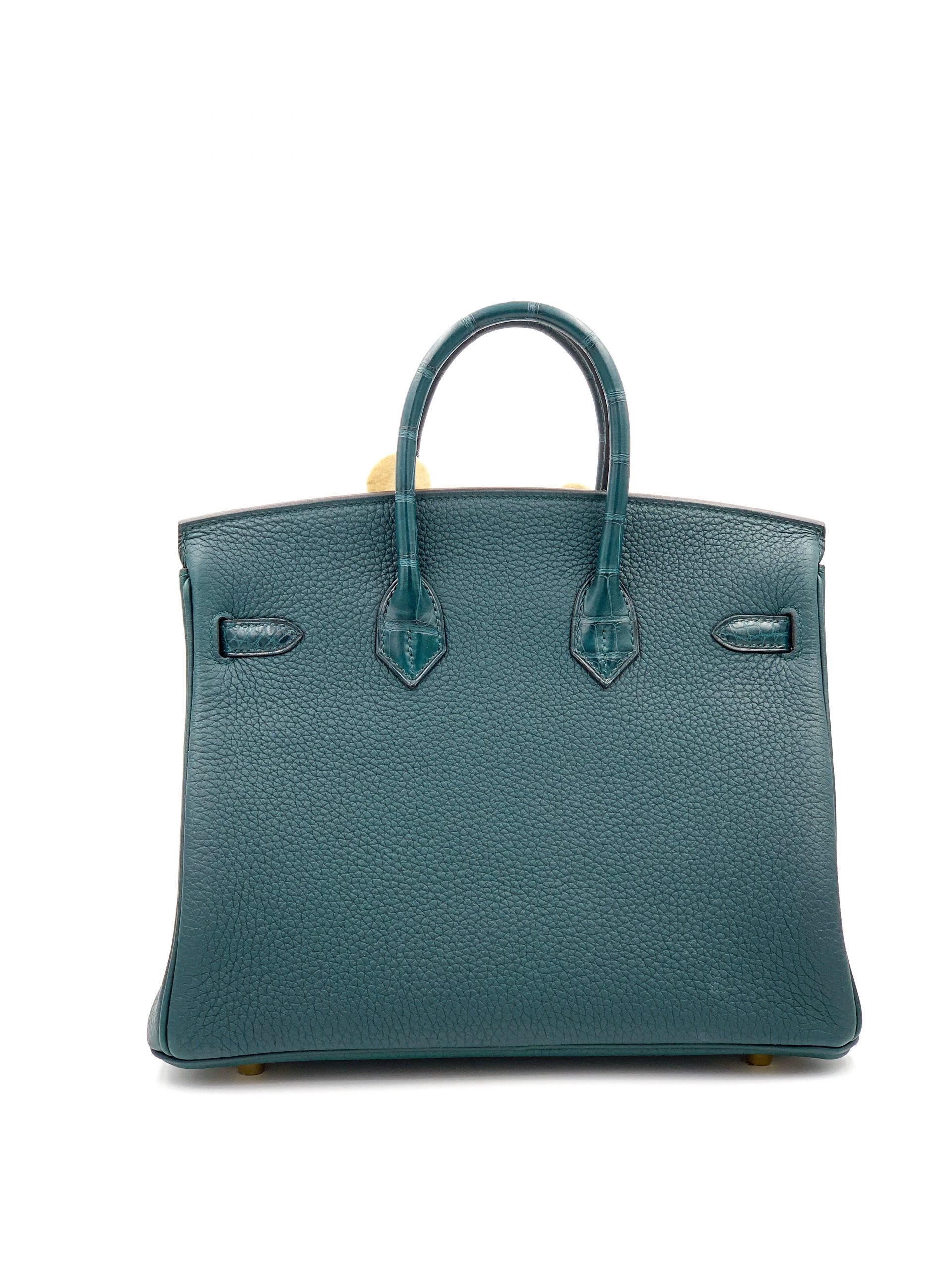 Hermes Birkin 25 Vert Cypress Matte Alligator Togo Touch Gold Hardware –  Madison Avenue Couture