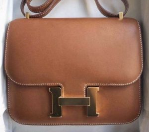 Hermes 24/24 29 Fauve Barenia Faubourg/Barenia Gold Hardware - Vendome  Monte Carlo