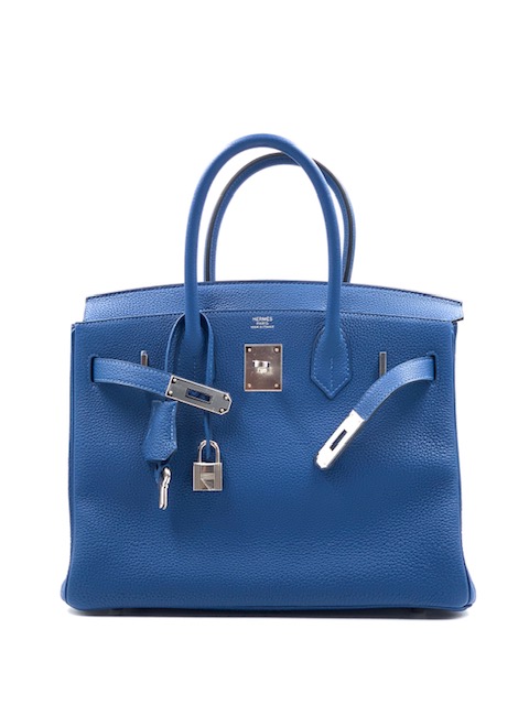 Hermes Birkin 30 Deep Blue Togo Palladium Hardware #D - Vendome Monte Carlo