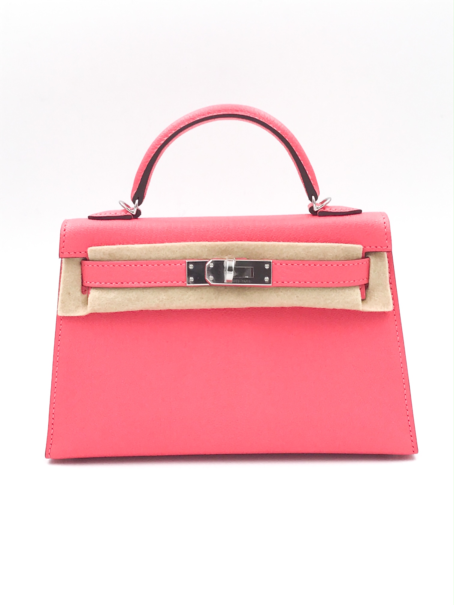 Hermes HSS Kelly II Mini, Chevre Mysore Bi-color Sakura/Nata with Champagne  Hardware, U Stamp, New in Box MA001 - Julia Rose Boston