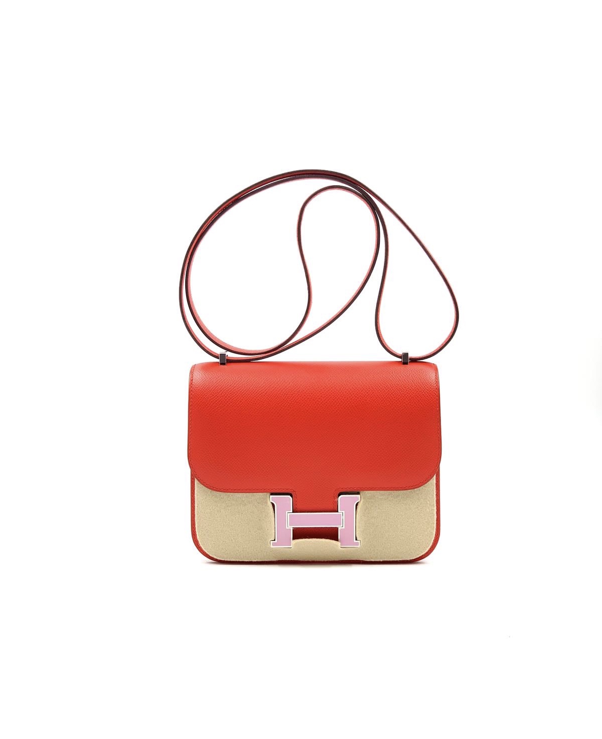 HERMES Epsom Enamel Constance 24 Rouge Grenat | FASHIONPHILE