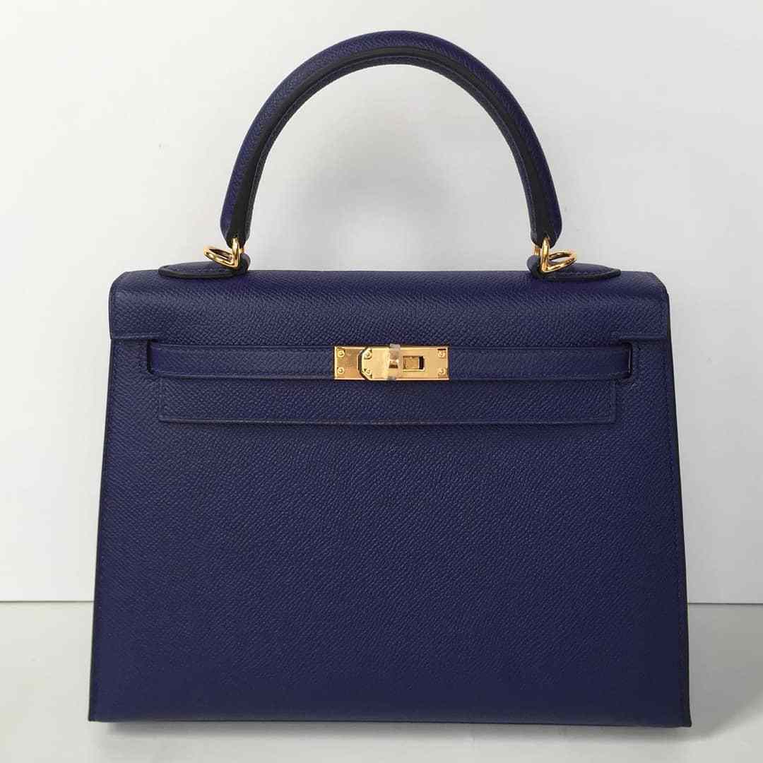 Blue encre hermes kelly outlet