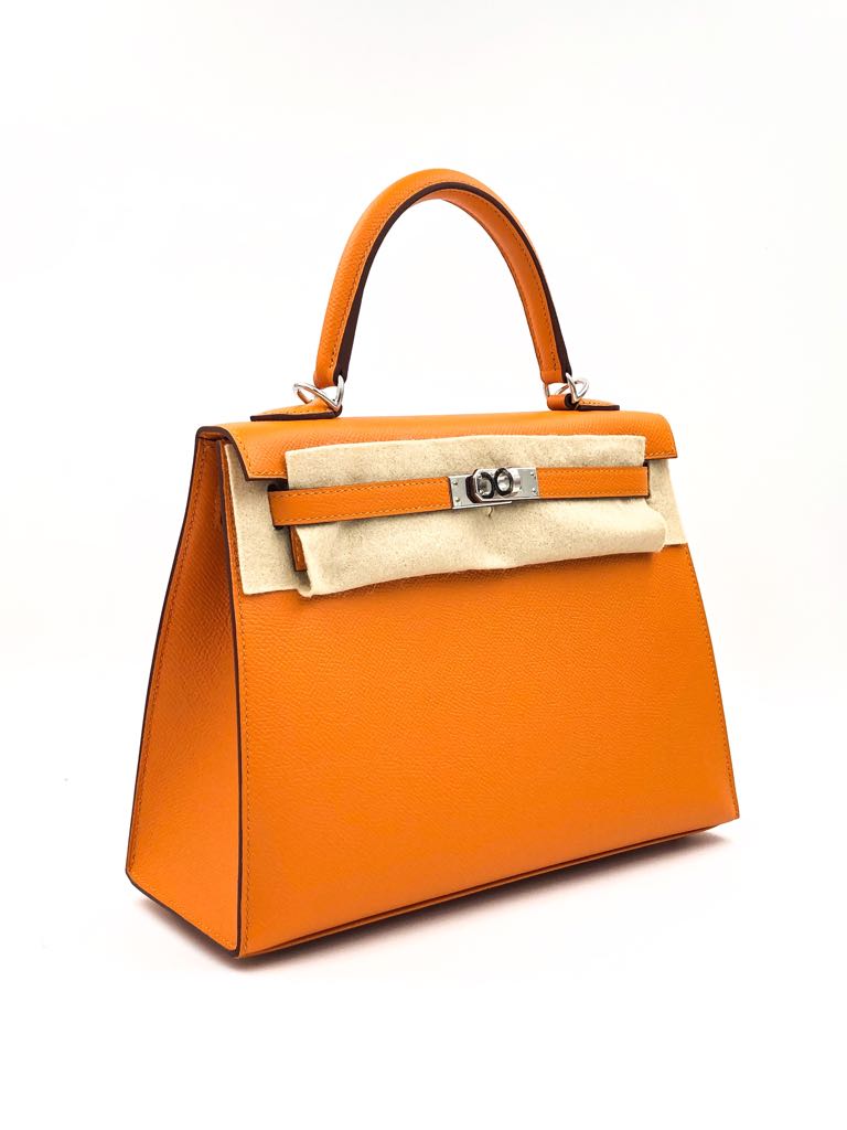 Hermes Birkin 25 Feu Togo Palladium Hardware - Vendome Monte Carlo