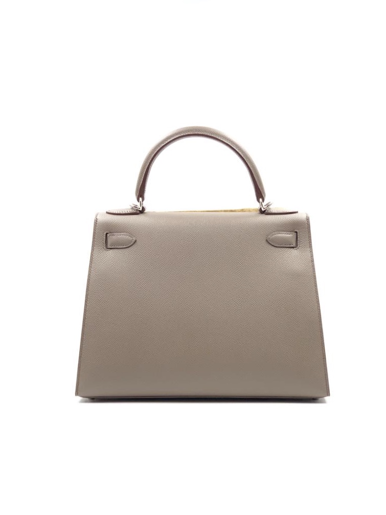 Hermes Kelly 28, Etain Epsom with Gold Hardware, 2019 D Stamp