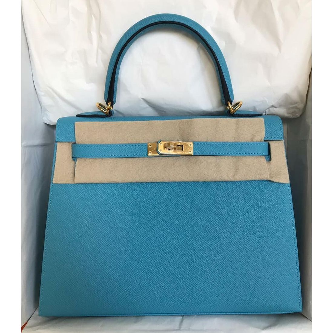 hermes blue kelly