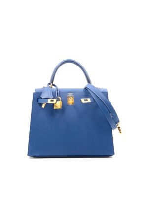 Hermes Birkin 25 Bleu Electrique Togo Gold Hardware #C - Vendome Monte Carlo