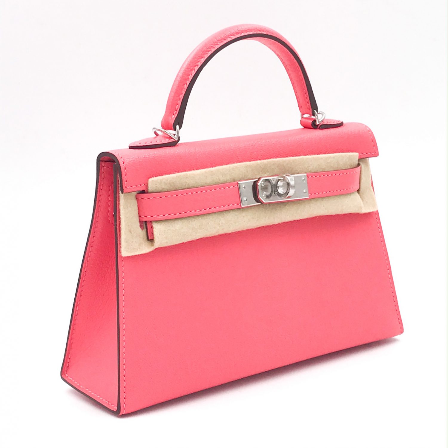 Hermes HSS Kelly II Mini, Chevre Mysore Bi-color Sakura/Nata with Champagne  Hardware, U Stamp, New in Box MA001 - Julia Rose Boston