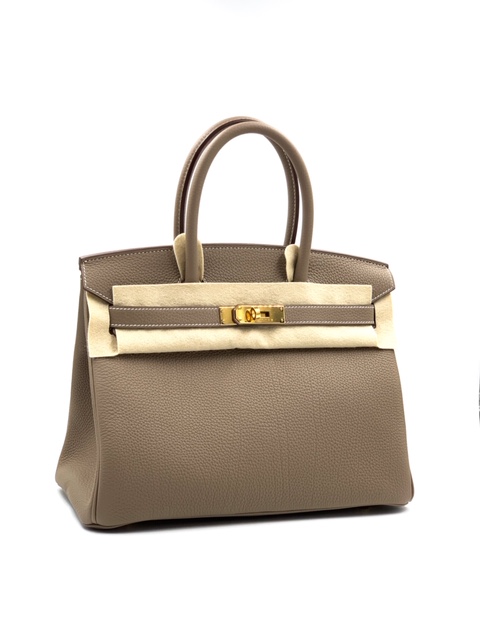 Hermes Birkin 40 HAC Etoupe Togo Gold Hardware #D - Vendome