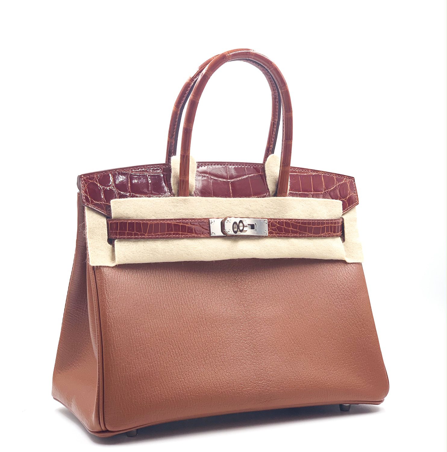 HERMES Chevre Mysore Birkin 30 Rose Shocking 1256706