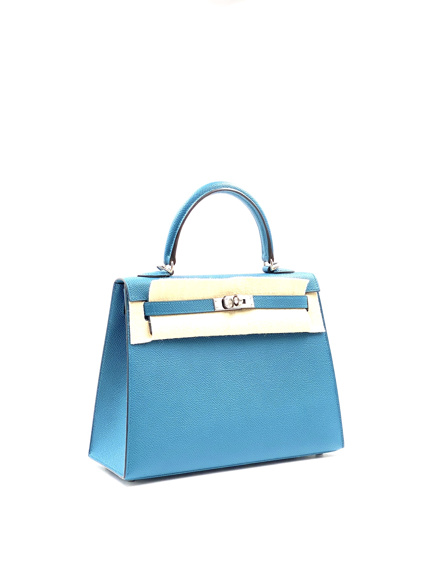 Hermes Kelly 25 Sellier Bleu du Nord Epsom Palladium Hardware #D - Vendome  Monte Carlo