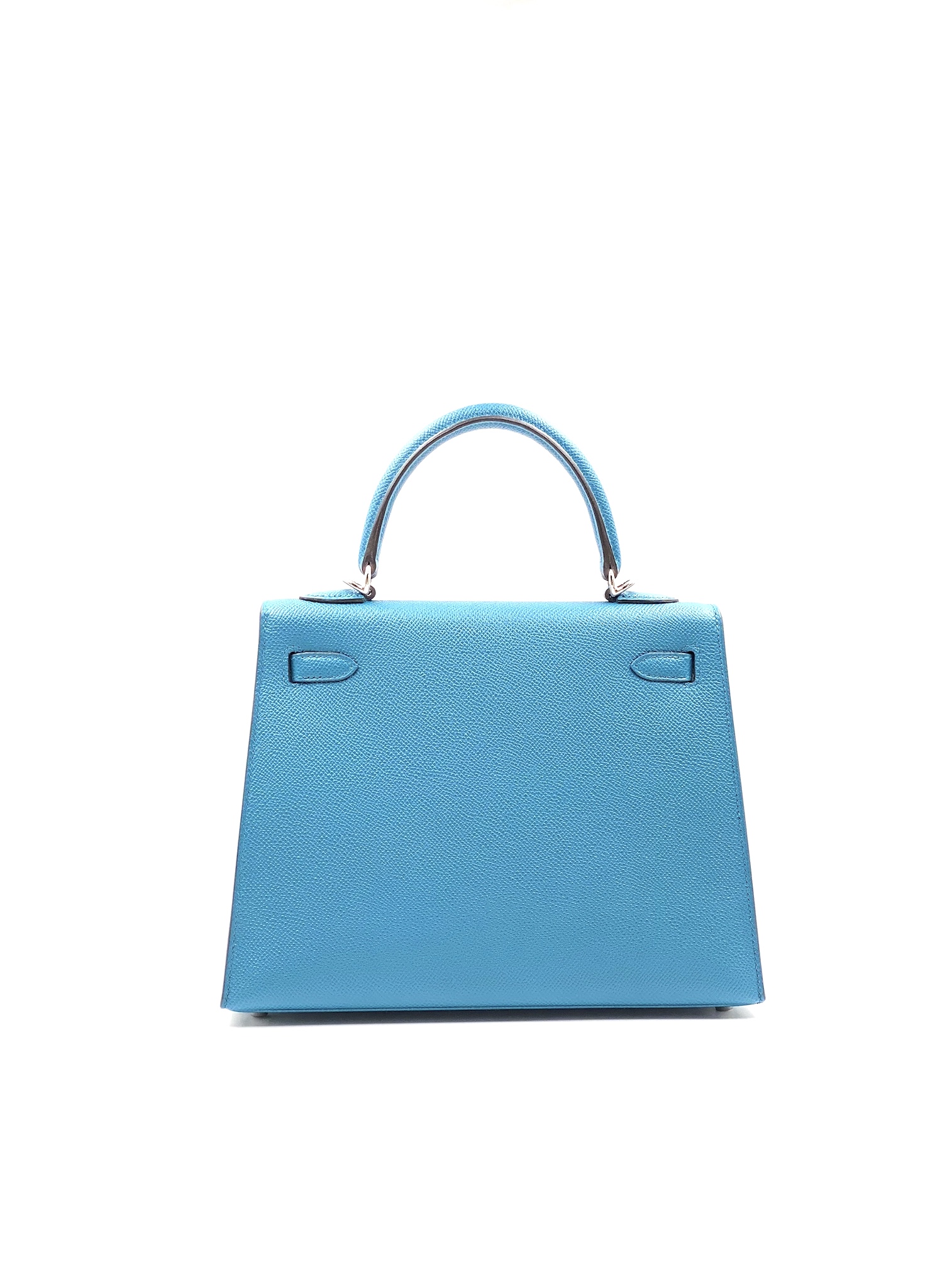 Hermes Kelly 25 Sellier Bleu du Nord Epsom Palladium Hardware #D