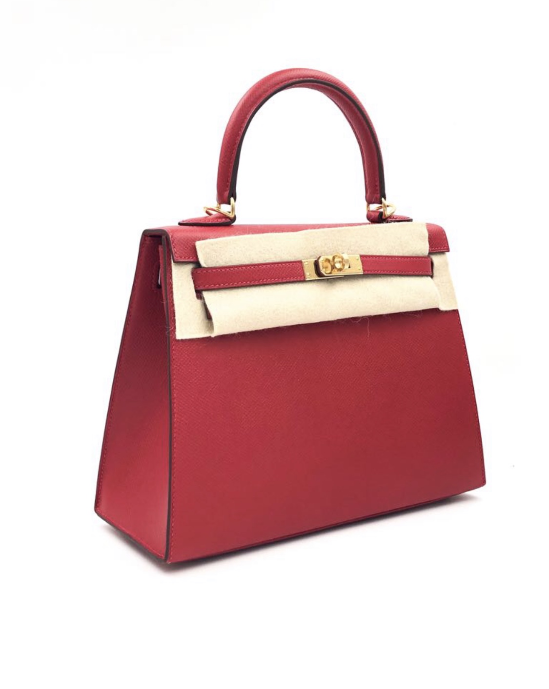 Hermes Kelly 25 Sellier Rouge Casaque Epsom Palladium Hardware - Vendome  Monte Carlo