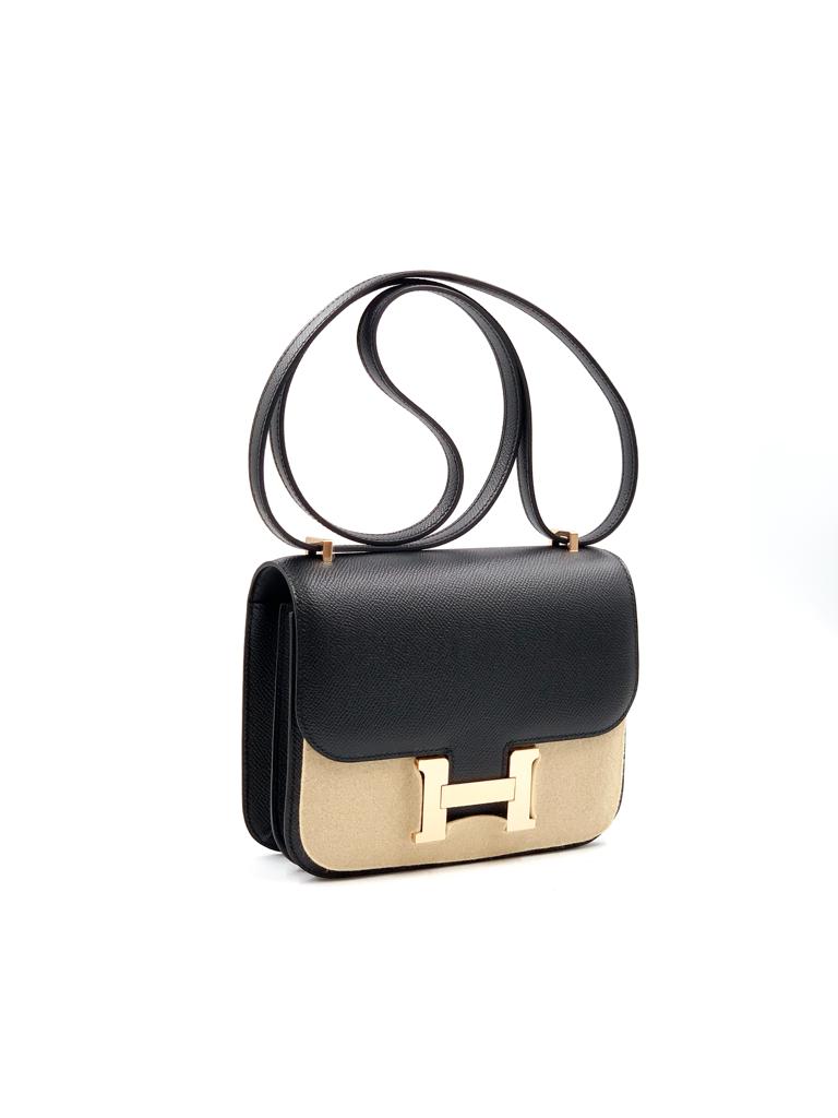 Hermès Mini Constance 18 Black Epsom with Gold Hardware - 2019, D