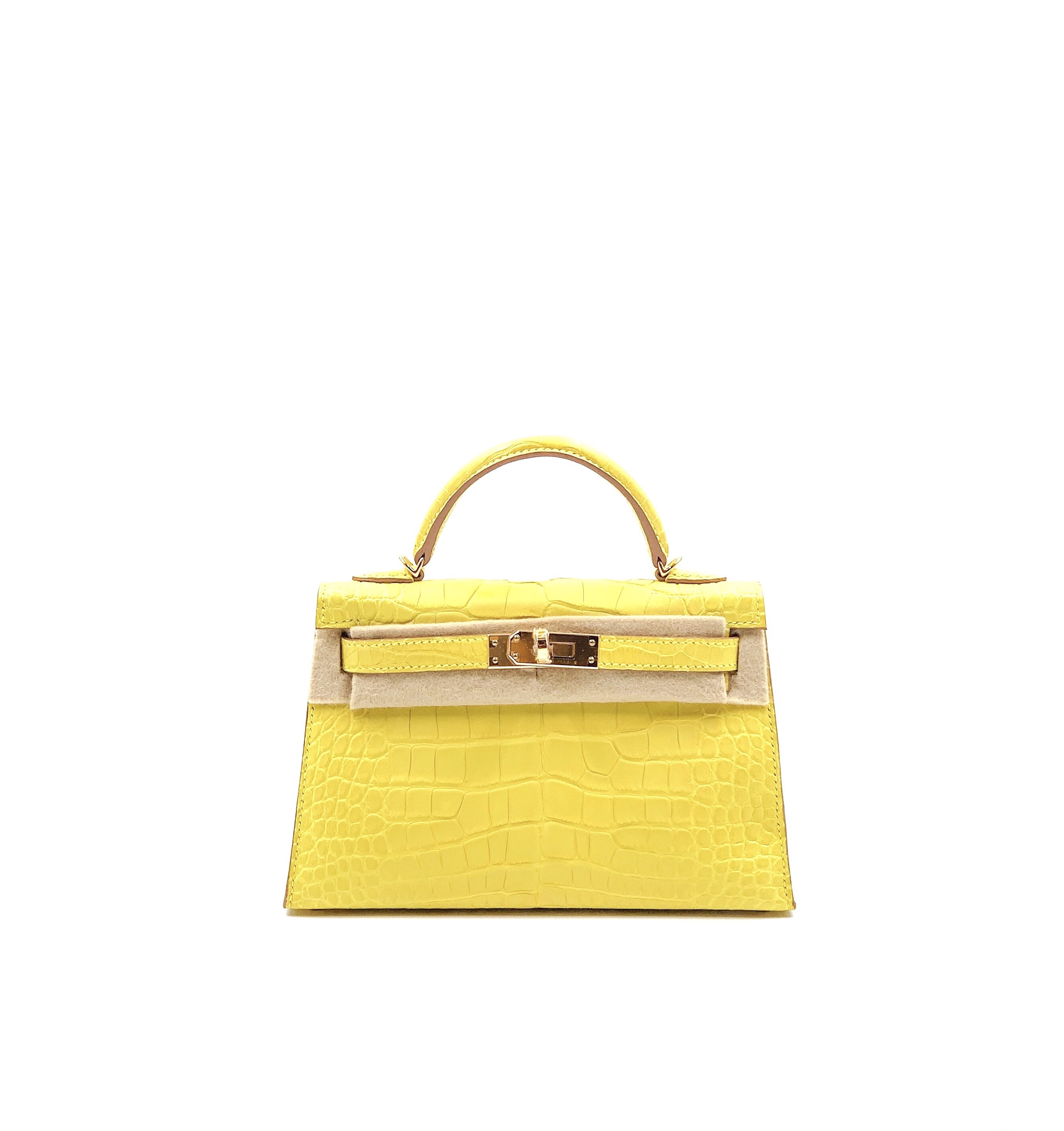 Hermes kelly top yellow