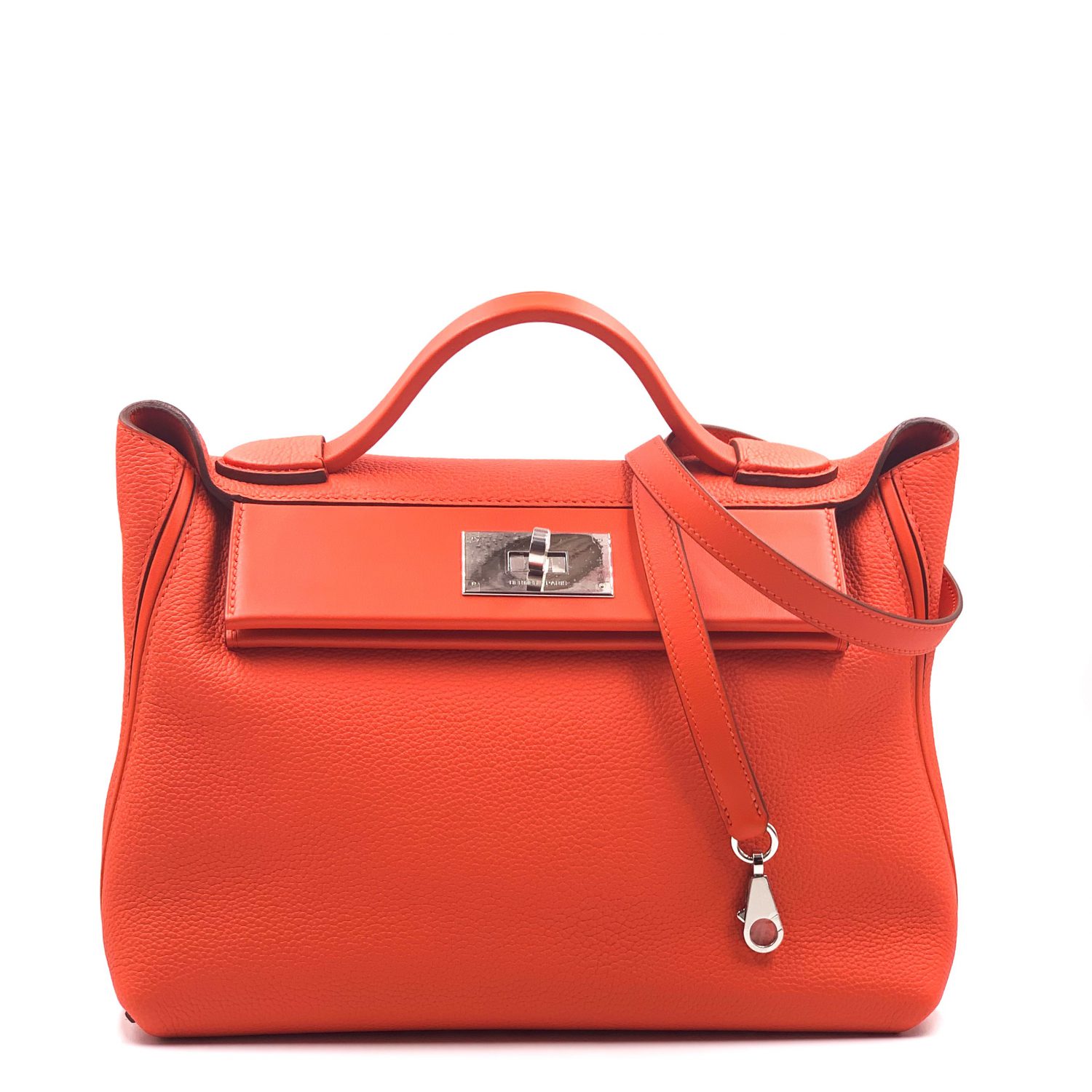 Hermes Kelly 28 Capucine Togo Palladium Hardware - Vendome Monte Carlo