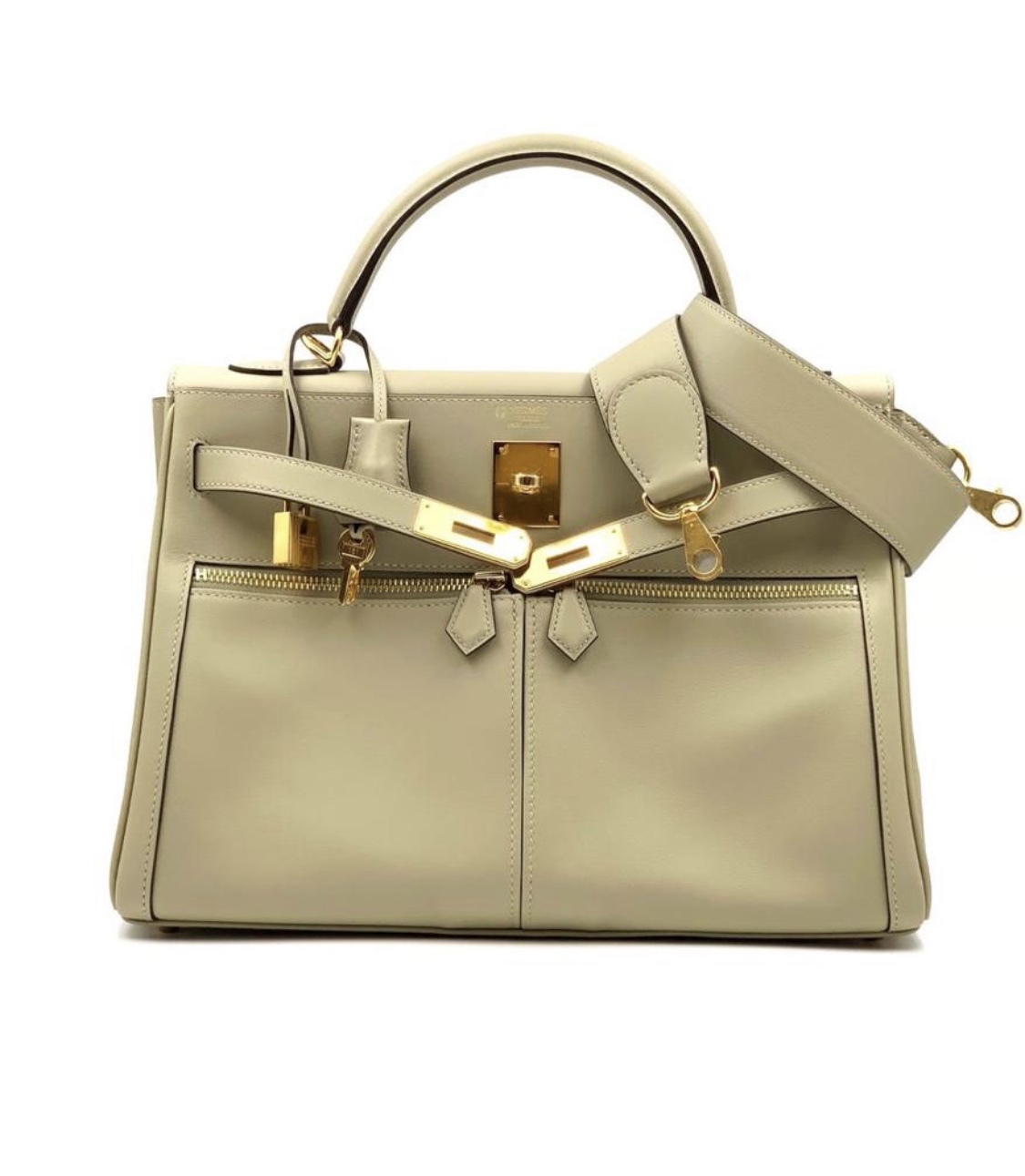 Hermes Kelly 32 Lakis Sauge Swift Gold 