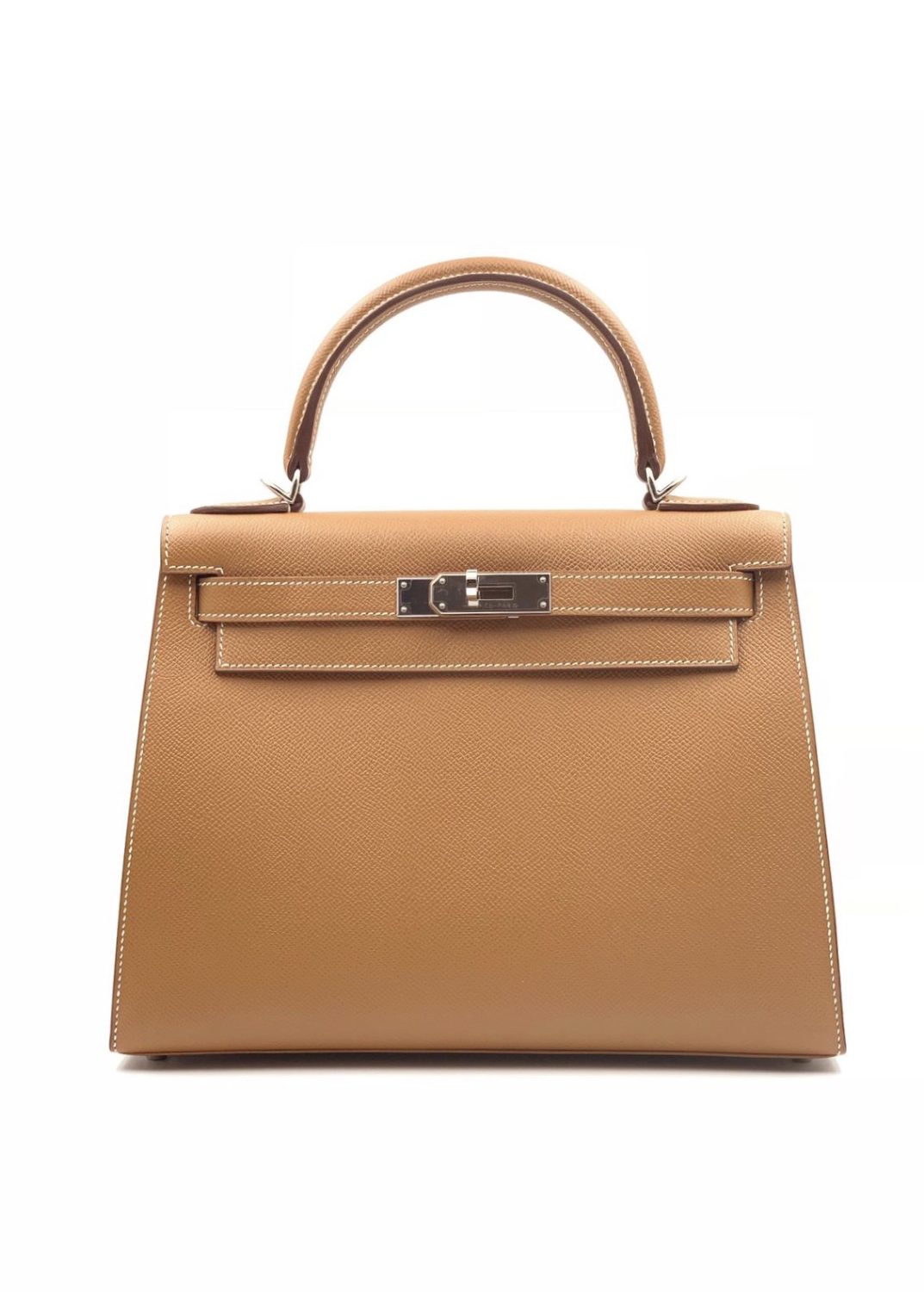 Hermes Kelly 25 Gold Epsom Palladium Hardware - Vendome Monte Carlo