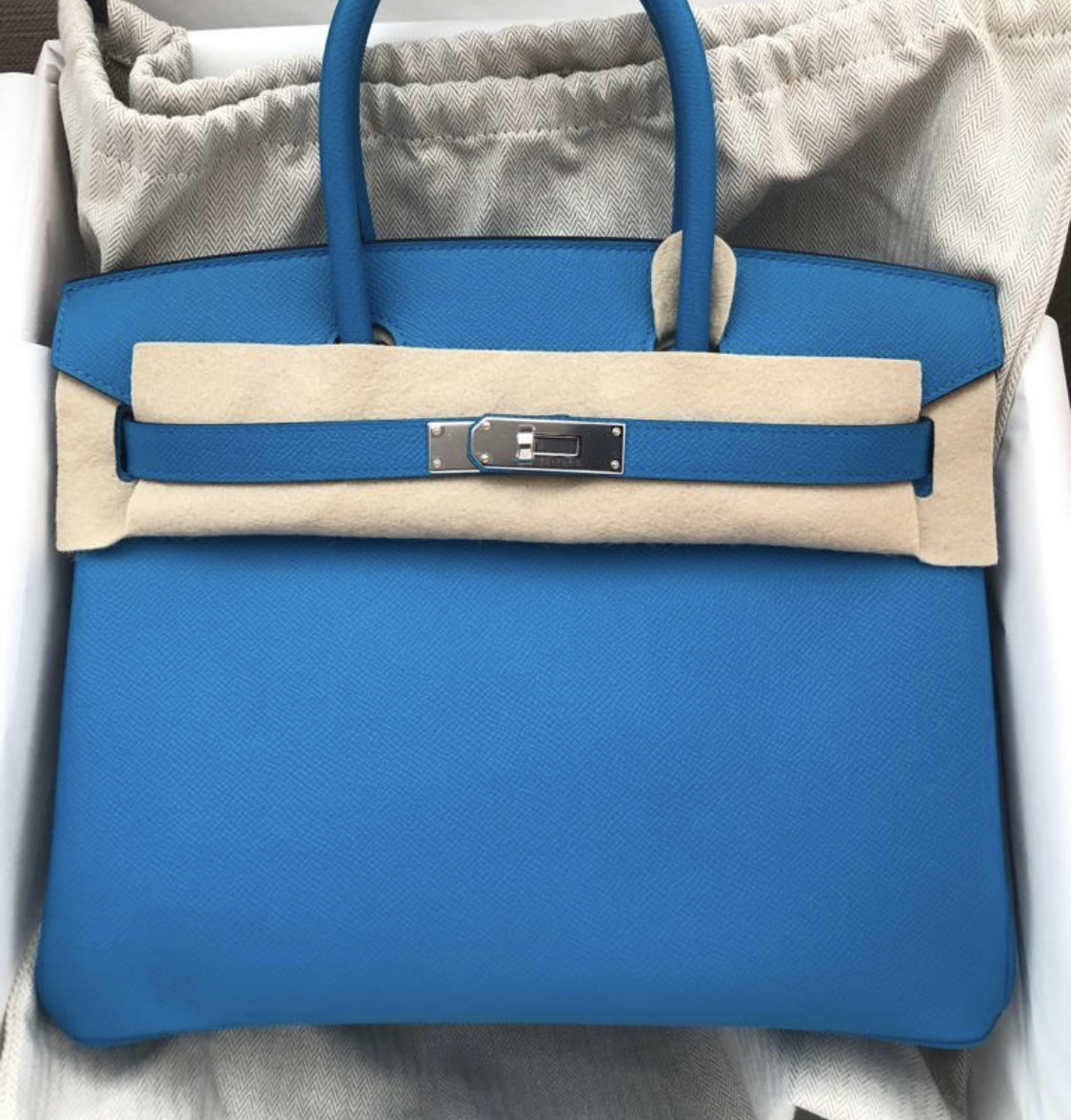 Hermes Birkin 30 Bleu Zanzibar Epsom 