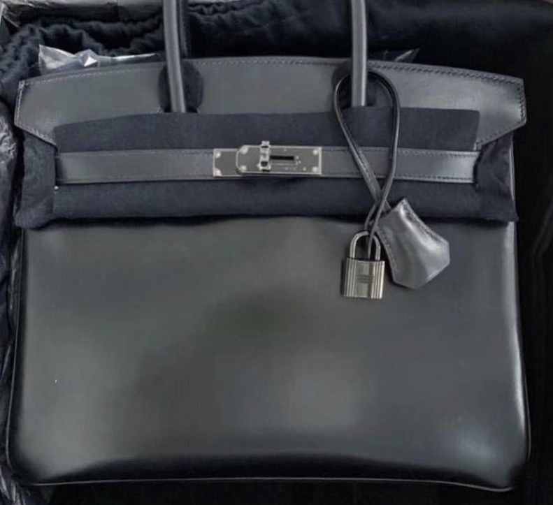 Hermes Birkin 30 So Black Box Ruthenium 