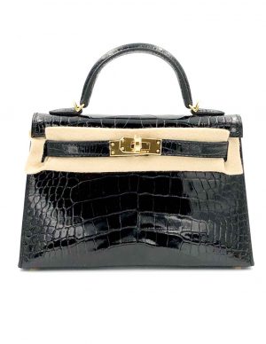 Hermes Kelly 20 Mini Sellier Mimosa Alligator Mat (Matte) Gold Hardware #D  - Vendome Monte Carlo