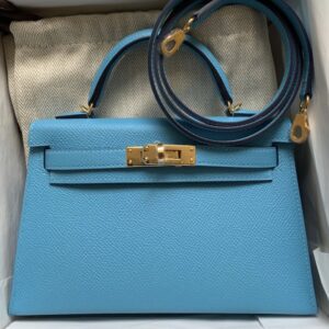 Hermes Kelly Cut Bleu du Nord Swift Gold Hardware #D - Vendome