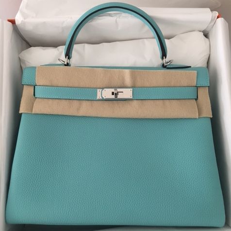 Hermes Bleu Atoll Swift Mini Lindy 20