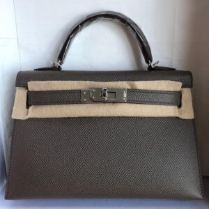 Hermes Kelly 20 Mini Sellier Etoupe Epsom Gold Hardware #D - Vendome Monte  Carlo