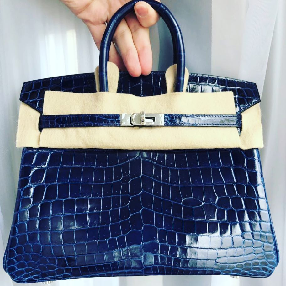 Hermes Birkin 25 Bleu Sapphire Swift