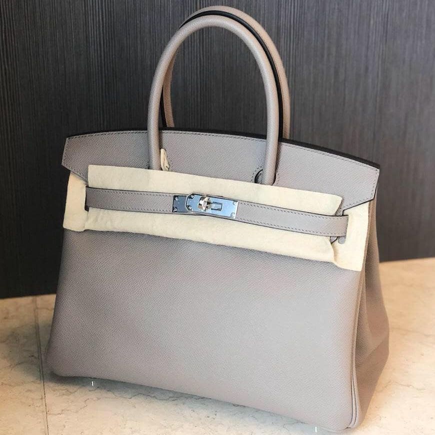 Hermes Birkin 30 Gris Asphalte Epsom Palladium Hardware #C - Vendome ...