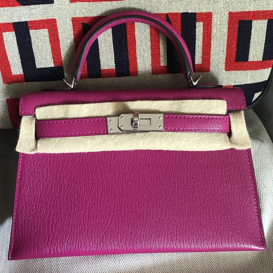 hermes kelly rose pourpre