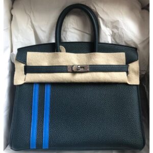 Hermes 24/24-29 Bleu Encre Togo/Swift Palladium Hardware #D - Vendome Monte  Carlo